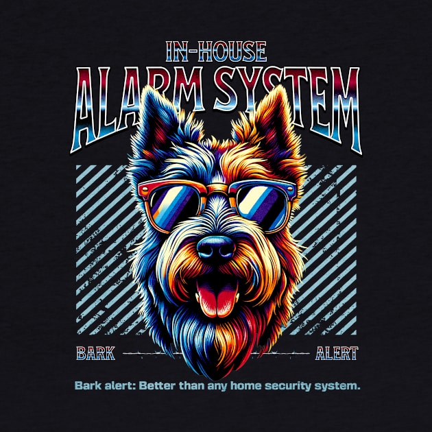 Bark Alert Scottish Terrier by Miami Neon Designs